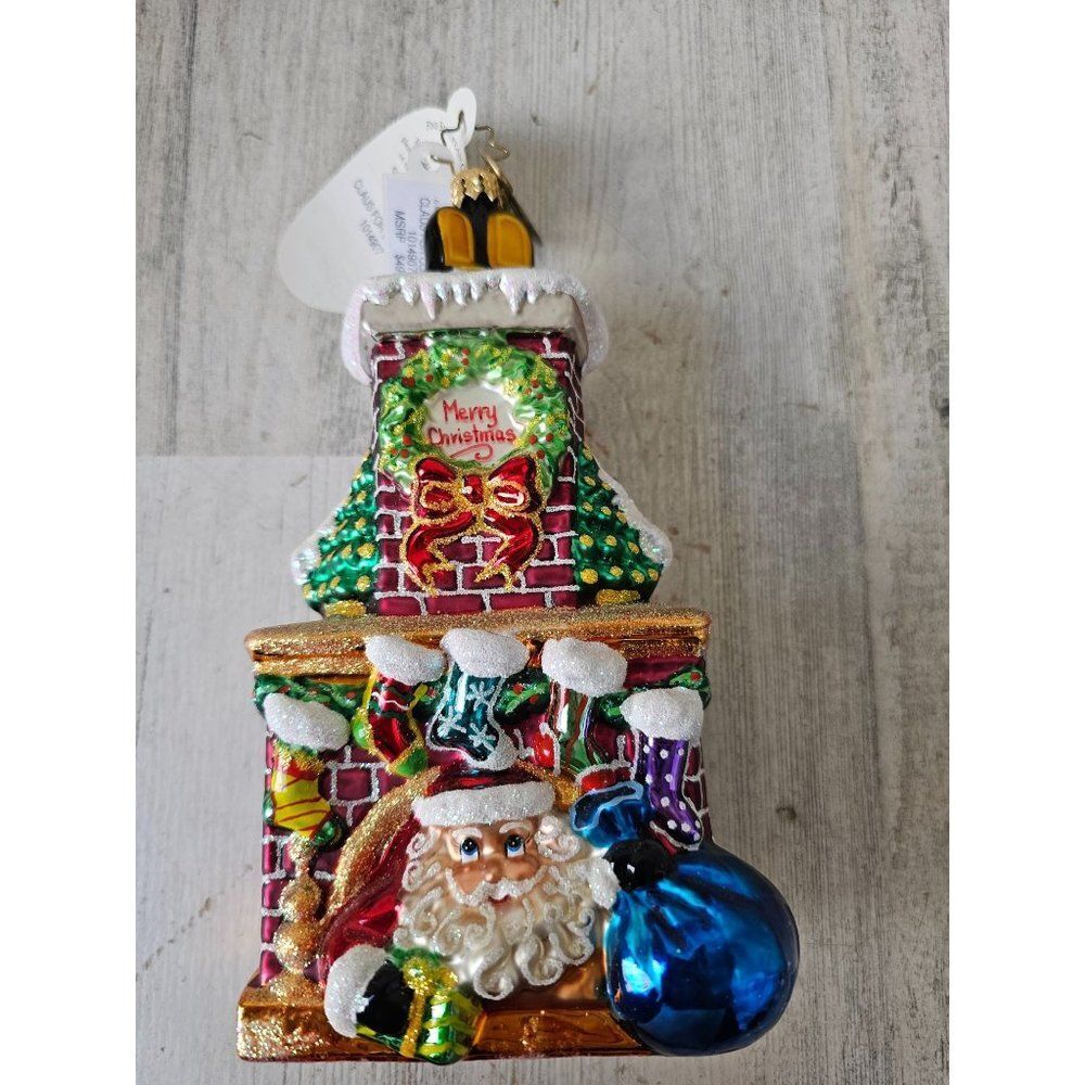 Radko claus for concern chimney ornament‎ Xmas RARE vintage Poland tree